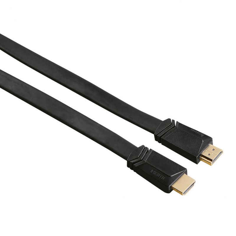 Hama HDMI Kabel Ethernet Svart Flat 1,5 Meter