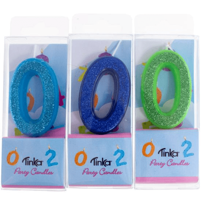 Hovedbilde Kakelys Med Glitter 0-Tall 6 cm  Tinka
