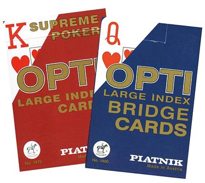 Piatnik Opti Large Kortstokk For Svaksynte