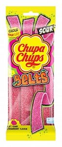 Hovedbilde Chupa Chups Sour Belts Strawberry 90g