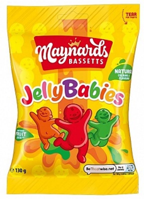 Maynards Bassetts Jelly Babies 130g