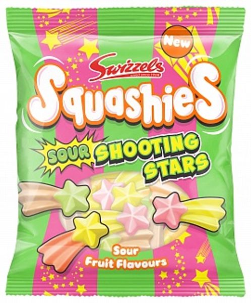 Swizzels Squashies Sour Shooting Stars Flavour 100g