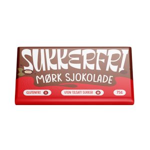 Hovedbilde Mørk Sjokolade Sukkerfri Godtesjuk 75g